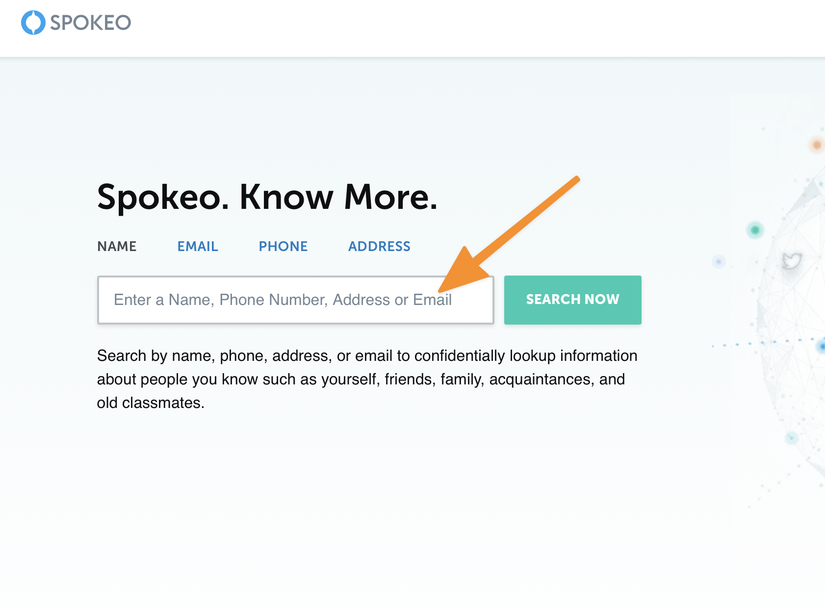 Spokeo.com people search form