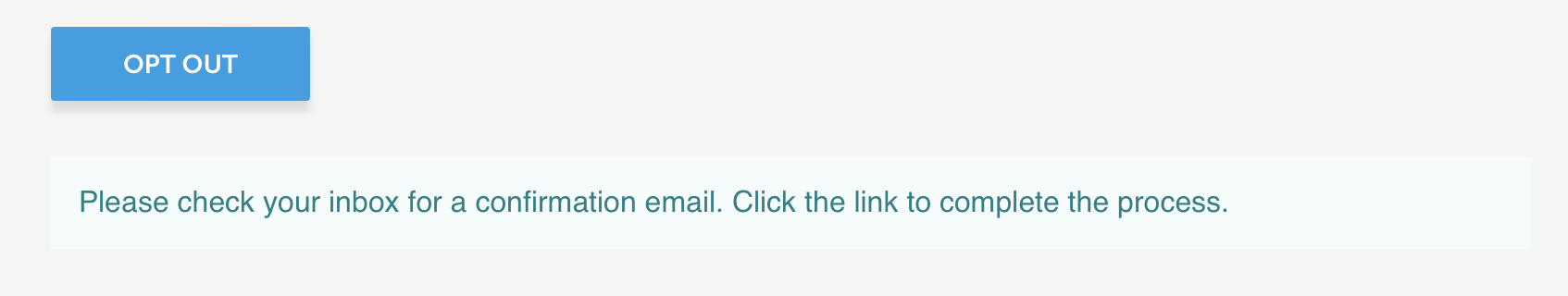 Spokeo.com email confirmation message